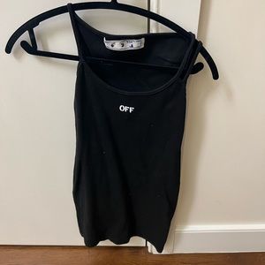 Off white tank top mini dress
